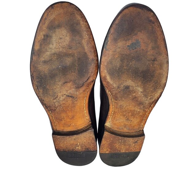 Italy Bally Royce Men size 7.5 Brown Crocodile Leather Tassel Loafer Dress shoes main image 7